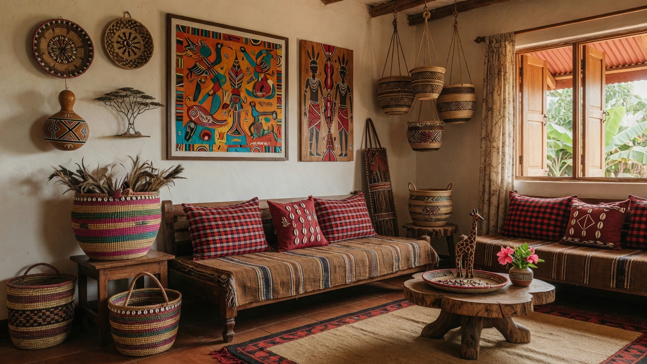 Decorating with Kenyan Crafts: Baskets, Textiles and Art