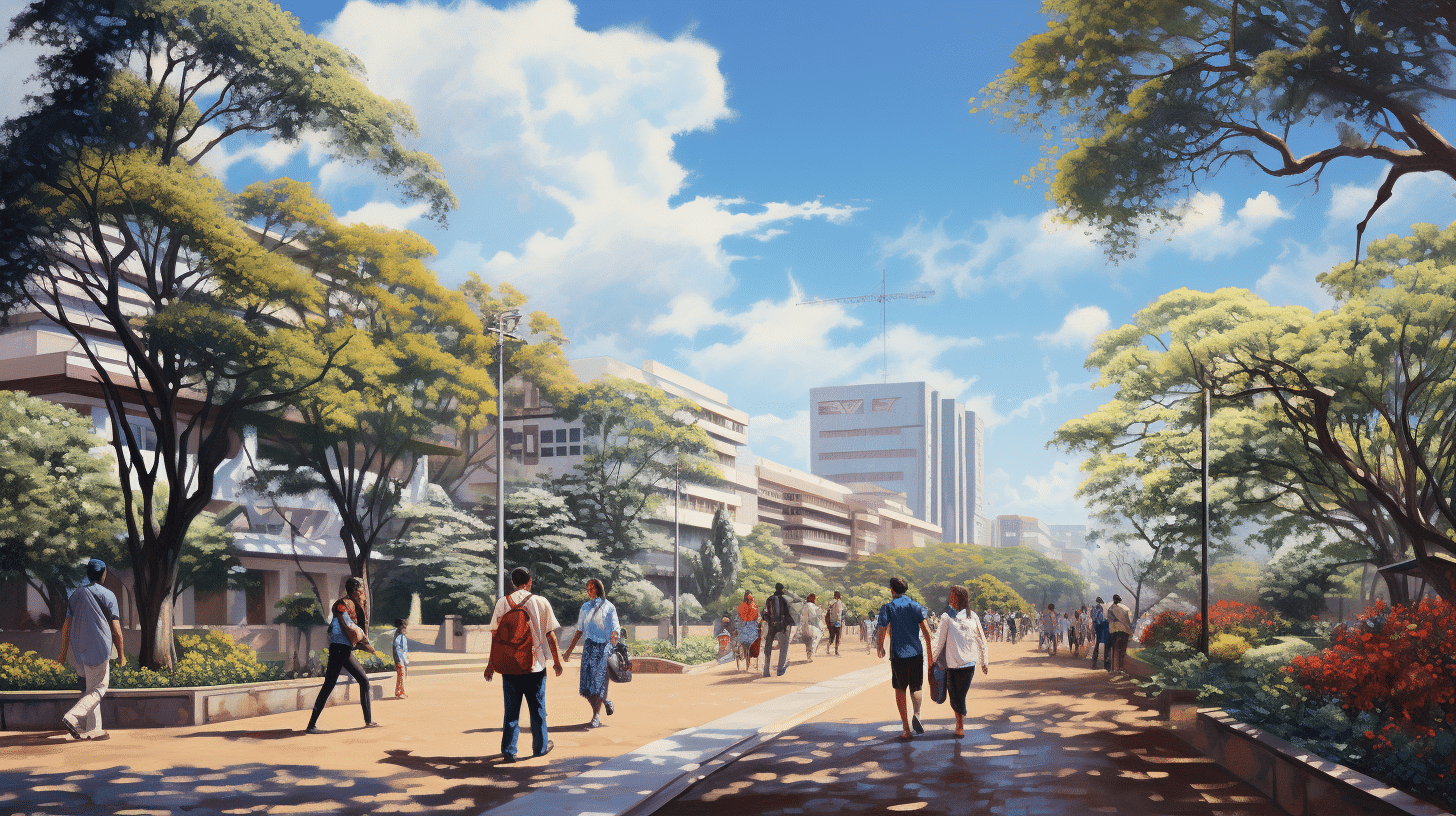 Extra Mural Centres (study centres) of University of Nairobi in Kenya.