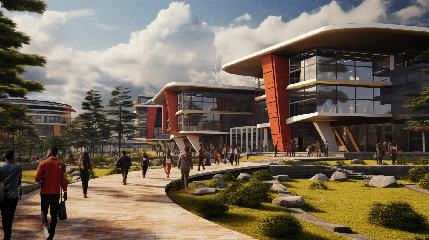 Location Of Dedan Kimathi University Of Technology In Nyeri Town In Kenya