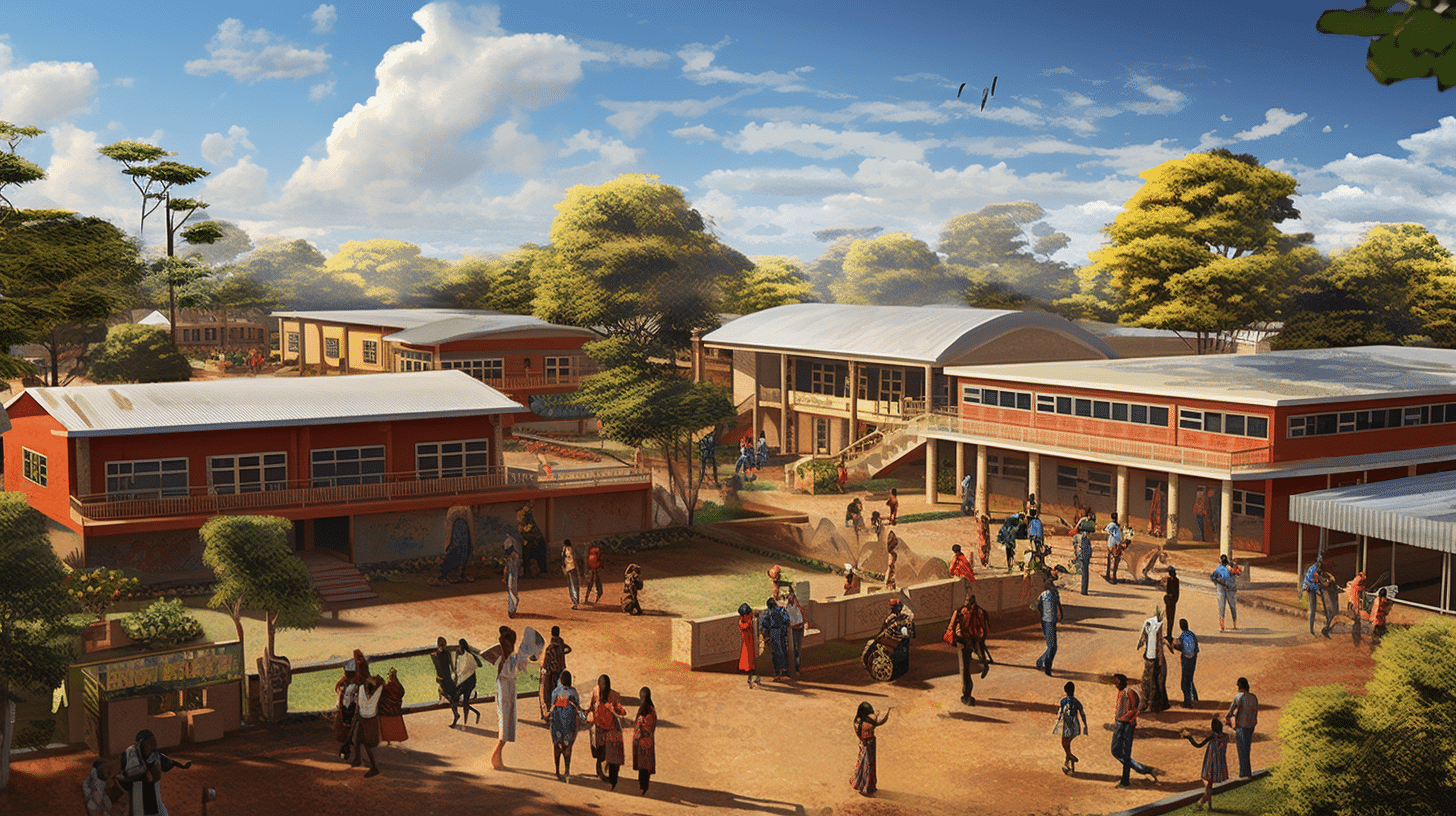 Location Of Moi Nyeri Complex Primary School In Nyeri Town In Kenya