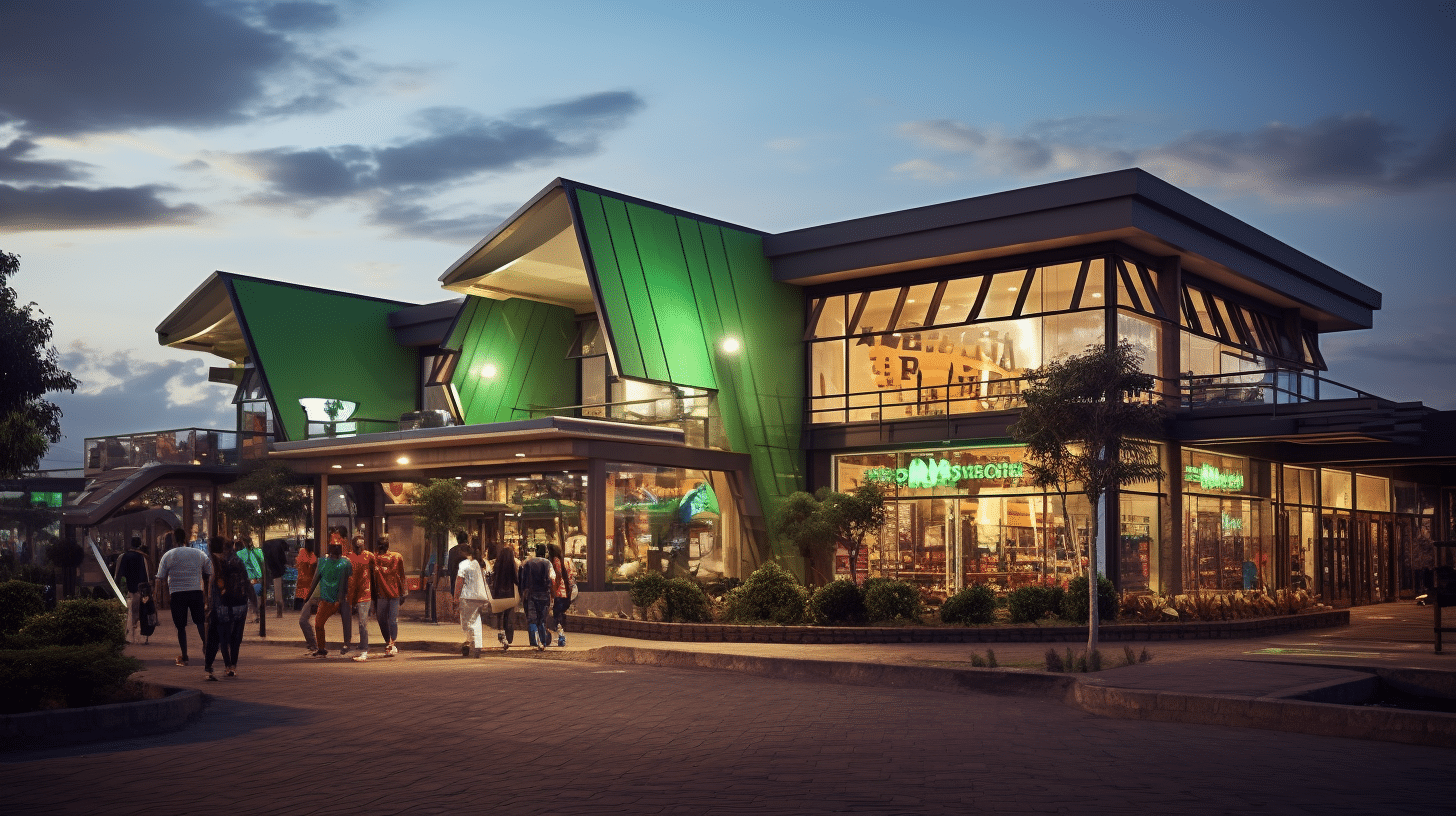Location Of Safaricom Retail Outlet In Nyeri Town, Kenya