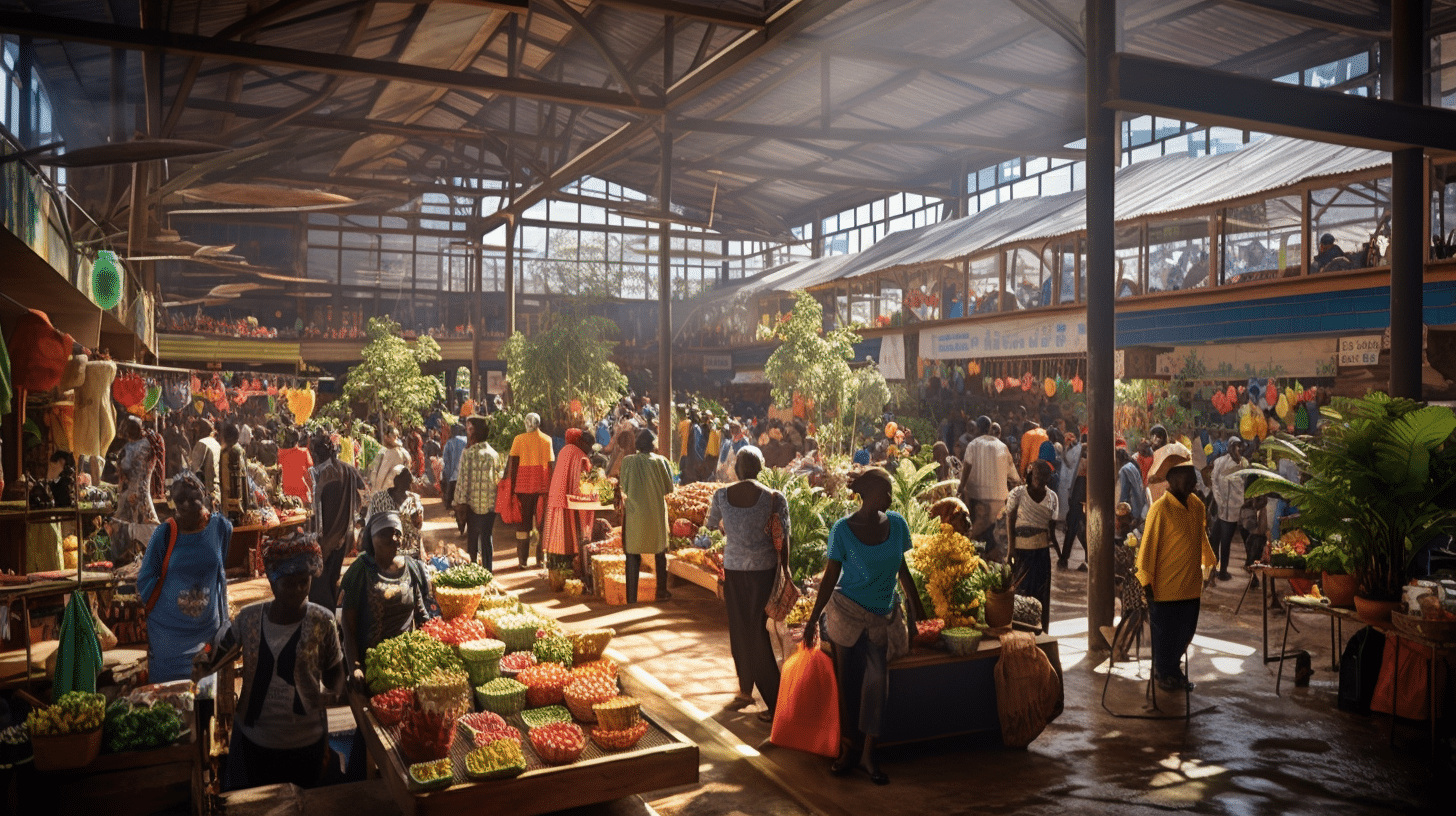 Location Of The Umoja Market In Umoja Estate In Nairobi Eastlands, Kenya