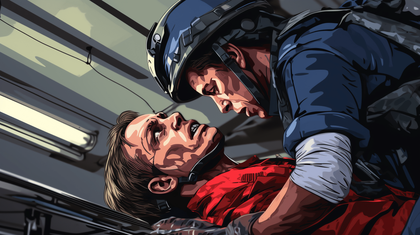 Saving lifes by performing first aid